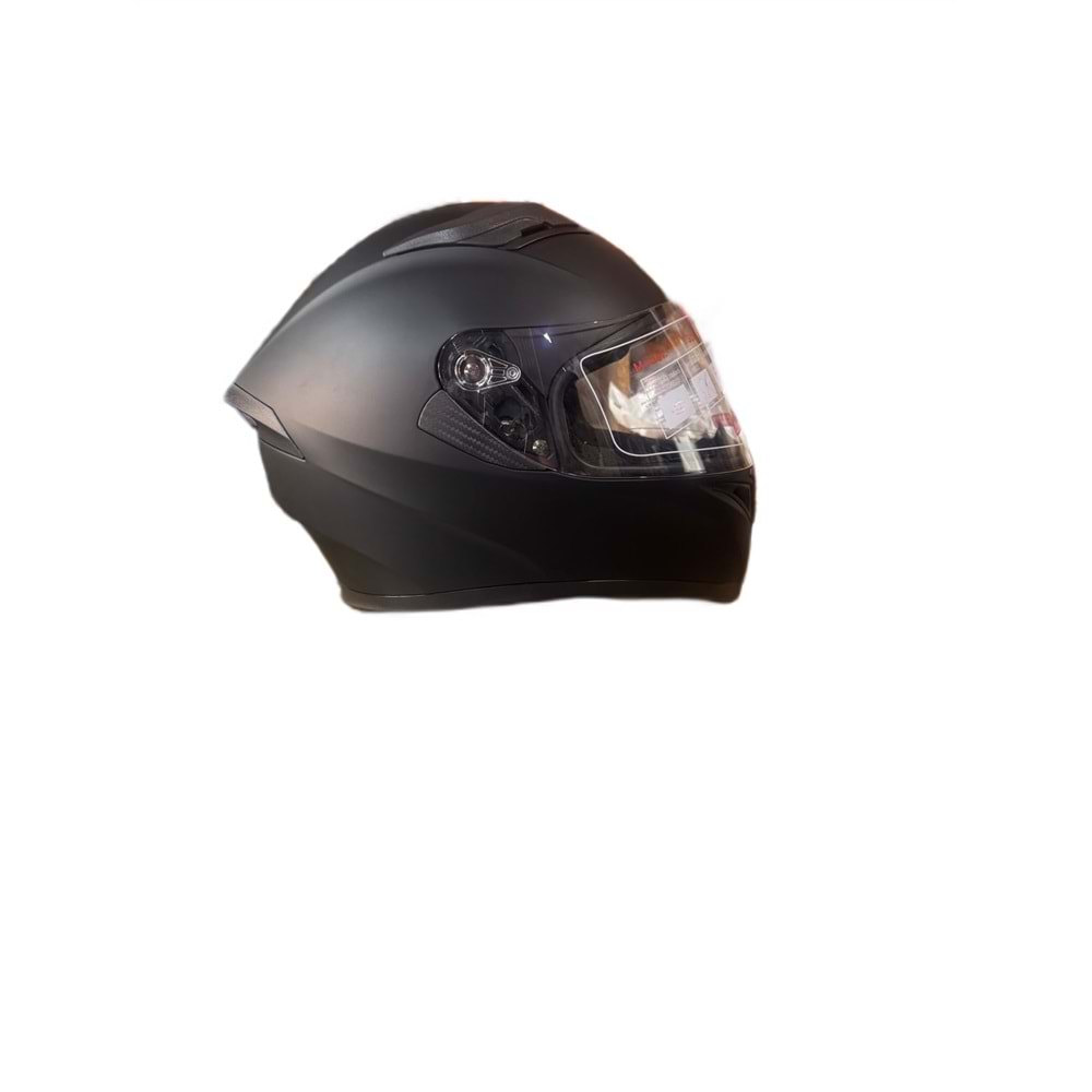 KASK ÇENE AÇILIR MAT SİYAH (XXL)