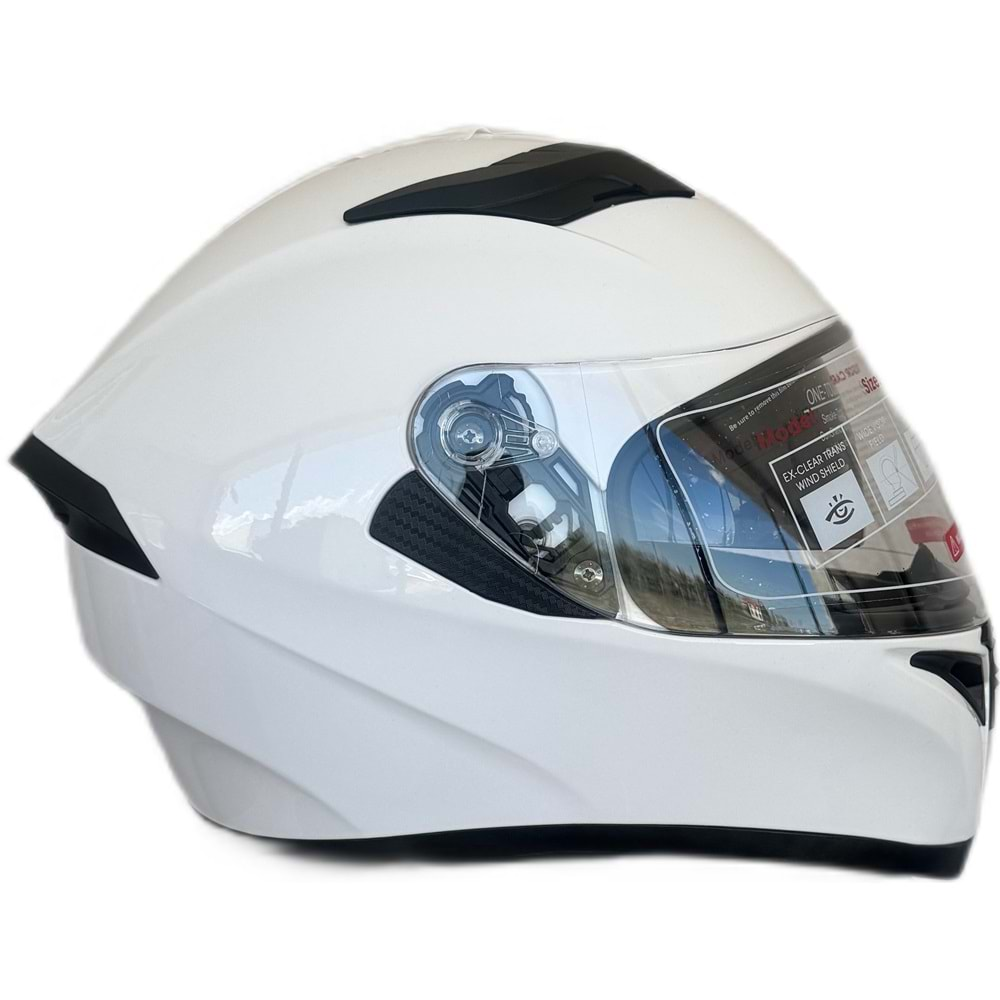 KASK FULL FACE VİZÖRLÜ BEYAZ