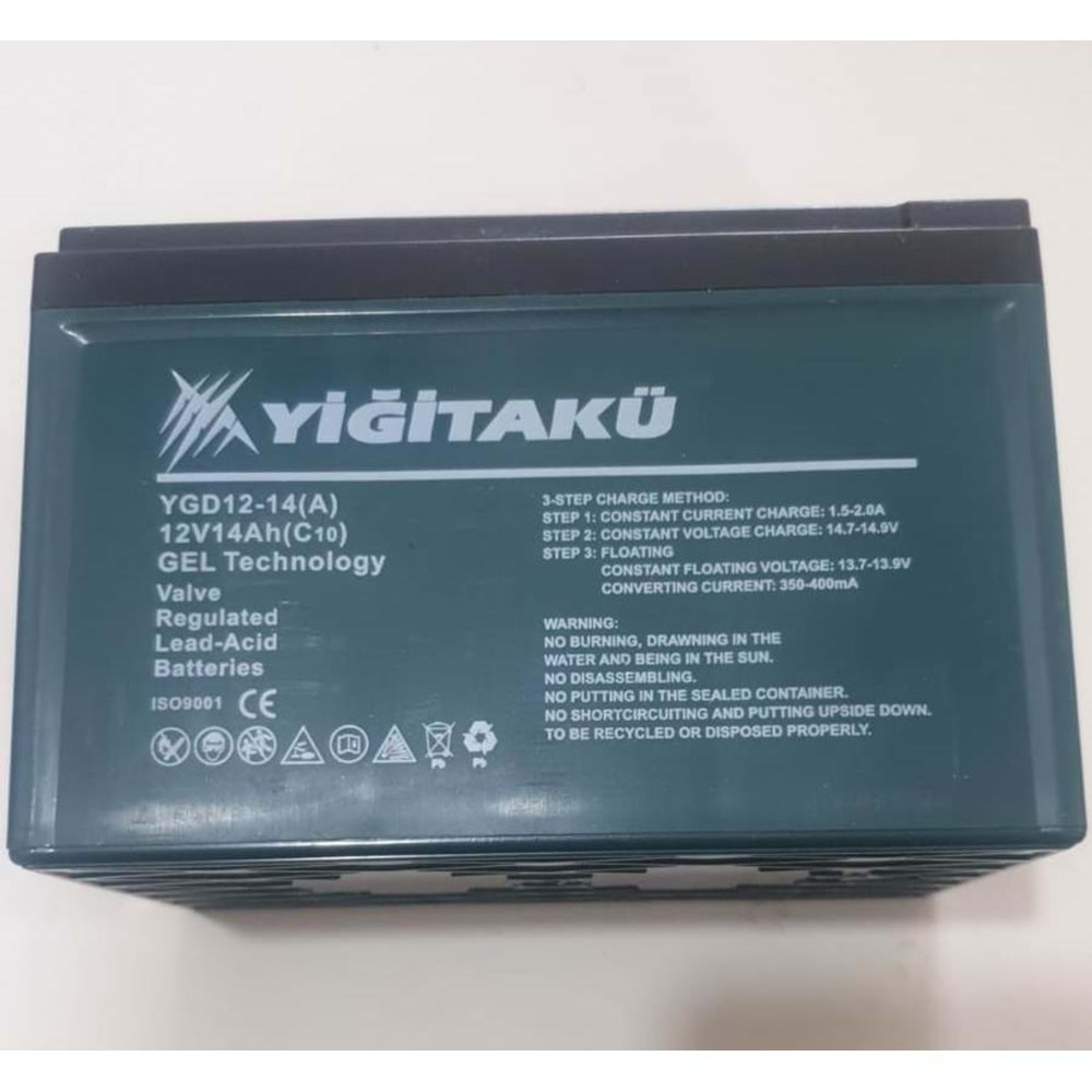 AKÜ 12V 14 AMPER YATIK E BIKE YİĞİT