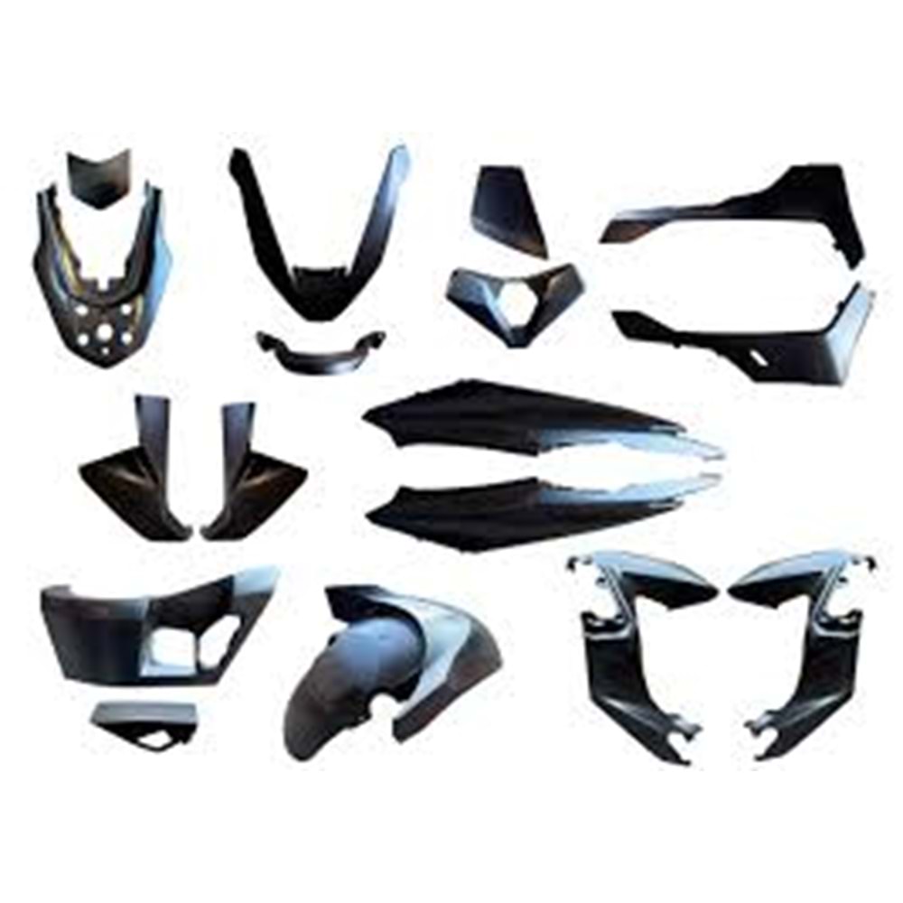 KAPORTA SETİ SİYAH PCX 125 2025 DELUXE 15 PARÇA