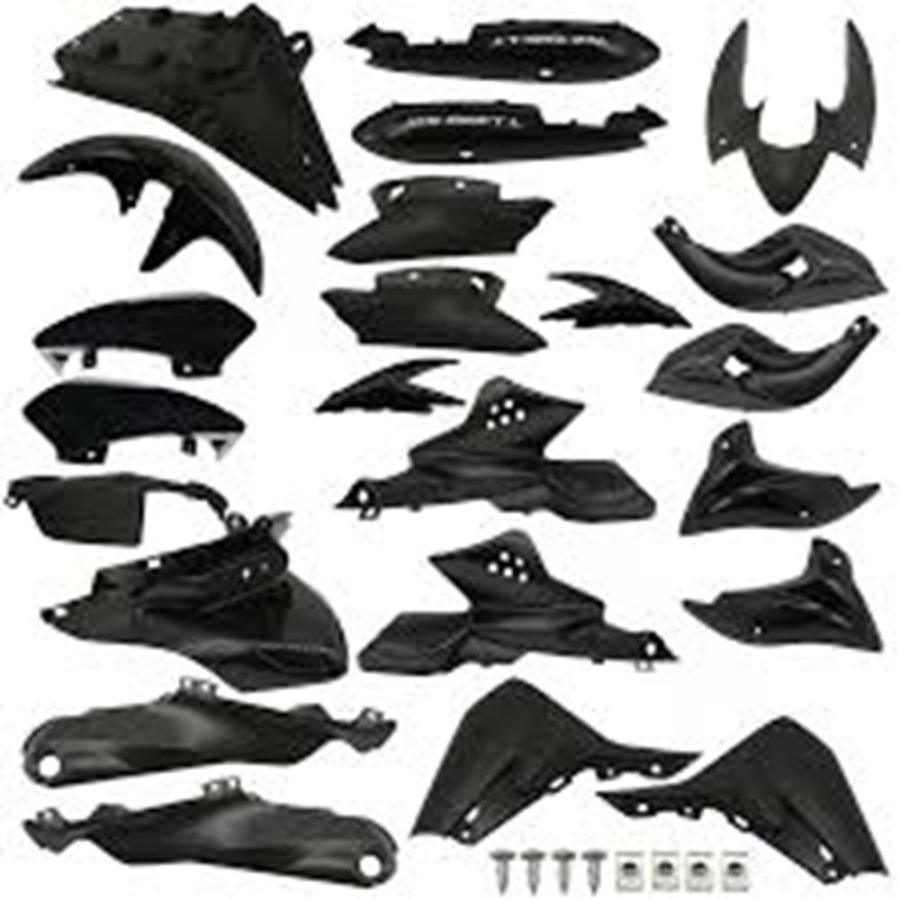 KAPORTA SETİ SİYAH DRIFT L 23 PARÇA STİCKERLI