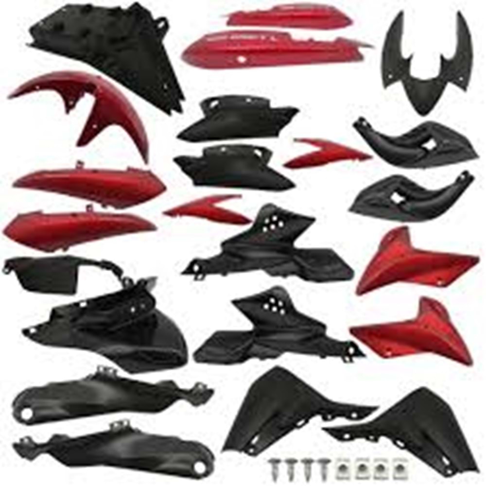 KAPORTA SETİ KIRMIZI DRIFT L 23 PARÇA STİCKERLI