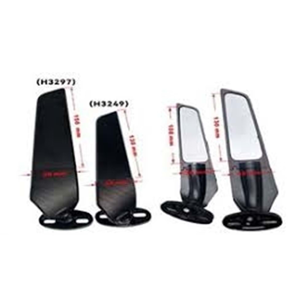 AYNA MODİFİYE GRENAJ BAĞLANTILI METAL MAVİ CAM H3297