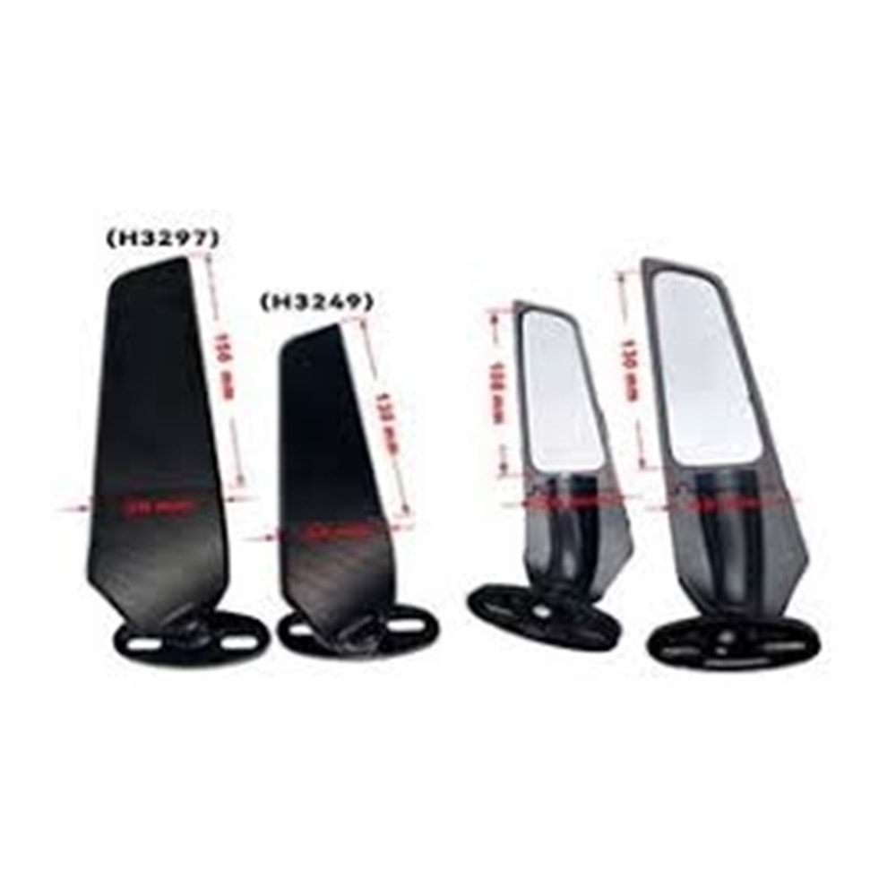 AYNA MODİFİYE GRENAJ BAĞLANTILI METAL MAVİ CAM H3249