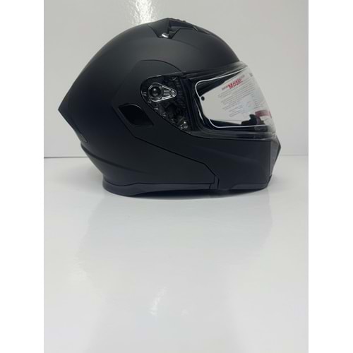 KASK ÇENE AÇILIR MAT SİYAH (XL)