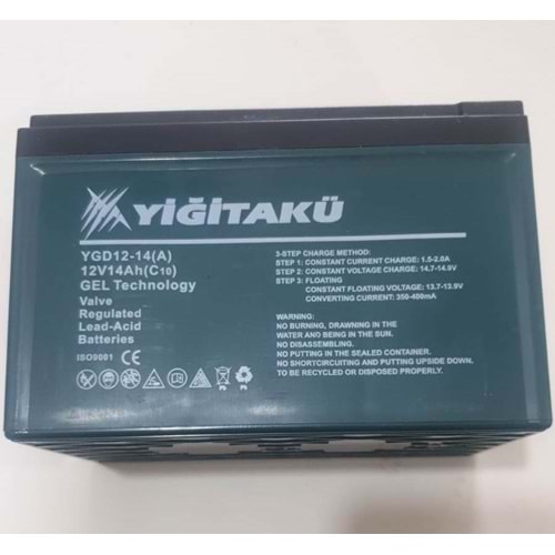 AKÜ 12V 14 AMPER YATIK E BIKE YİĞİT