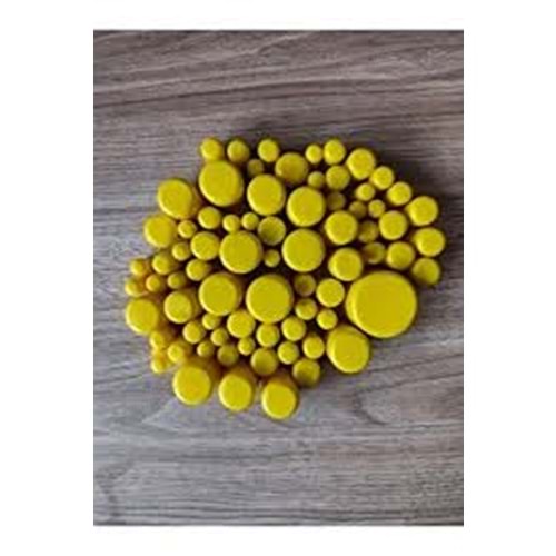 AKSESUAR RENKLİ VİDA TAPA TAKIMI (SARI-KIRMIZI)